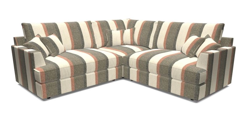 Slingsby Small Fitted Cover Corner Unit LHF & RHF in Two Tone Plain Biscuit.  Loose cover version available