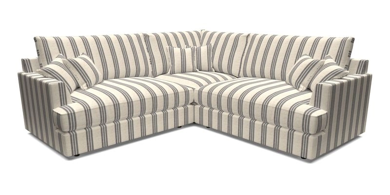 Slingsby Small Fitted Cover Corner Unit LHF & RHF in Two Tone Plain Biscuit.  Loose cover version available