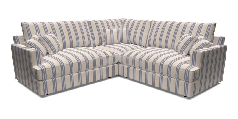 Slingsby Small Fitted Cover Corner Unit LHF & RHF in Two Tone Plain Biscuit.  Loose cover version available