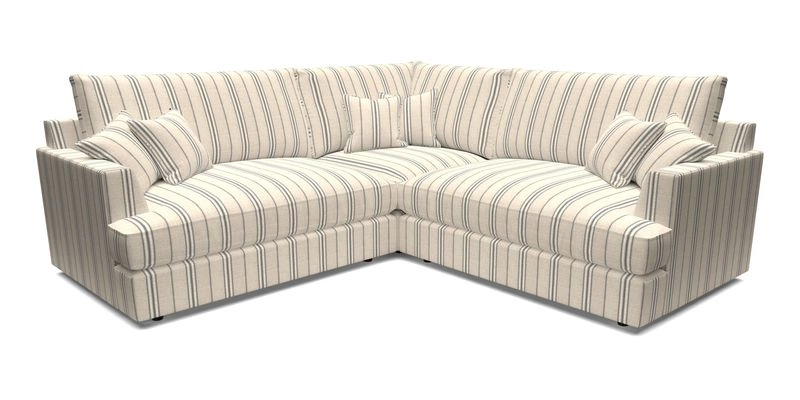 Slingsby Small Fitted Cover Corner Unit LHF & RHF in Two Tone Plain Biscuit.  Loose cover version available