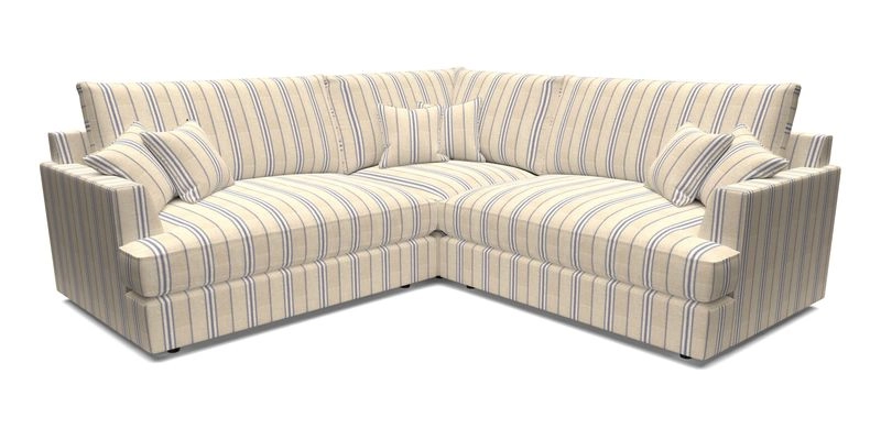 Slingsby Small Fitted Cover Corner Unit LHF & RHF in Two Tone Plain Biscuit.  Loose cover version available