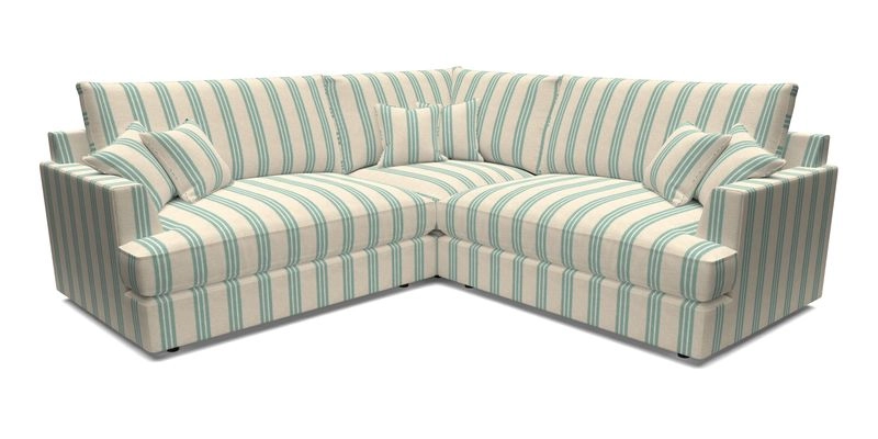 Slingsby Small Fitted Cover Corner Unit LHF & RHF in Two Tone Plain Biscuit.  Loose cover version available