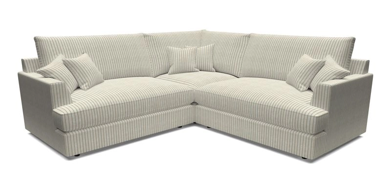 Slingsby Small Fitted Cover Corner Unit LHF & RHF in Two Tone Plain Biscuit.  Loose cover version available