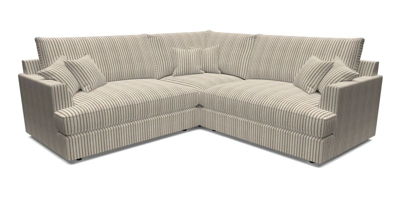 Slingsby Small Fitted Cover Corner Unit LHF & RHF in Two Tone Plain Biscuit.  Loose cover version available