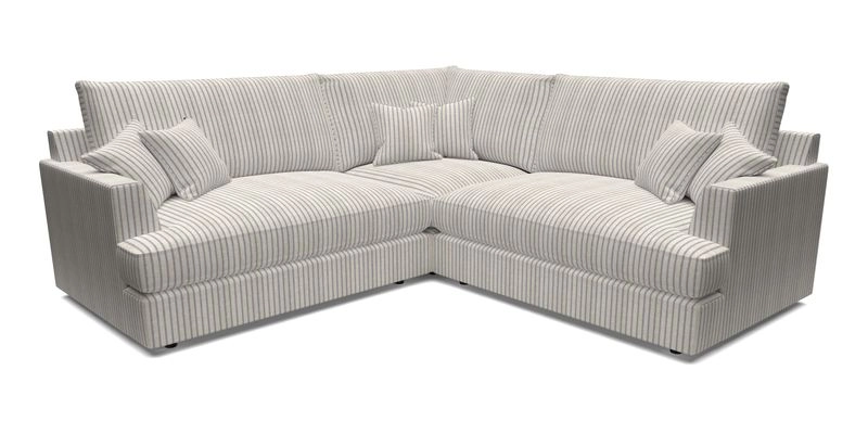 Slingsby Small Fitted Cover Corner Unit LHF & RHF in Two Tone Plain Biscuit.  Loose cover version available