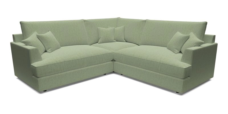 Slingsby Small Fitted Cover Corner Unit LHF & RHF in Two Tone Plain Biscuit.  Loose cover version available