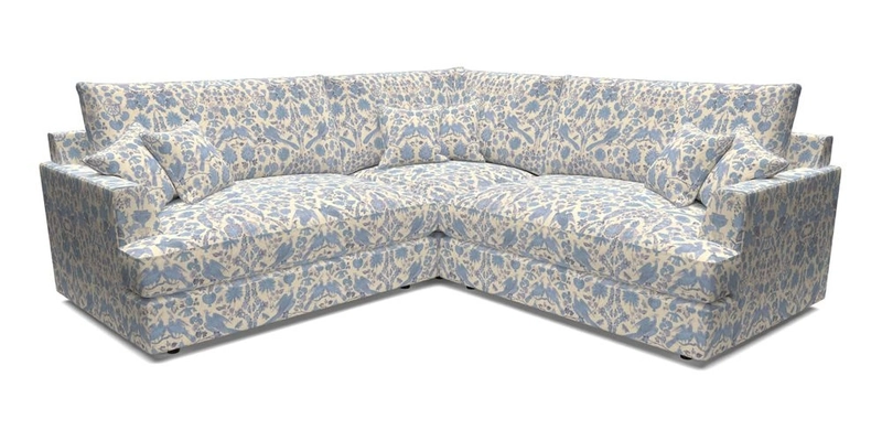 Slingsby Small Fitted Cover Corner Unit LHF & RHF in Two Tone Plain Biscuit.  Loose cover version available