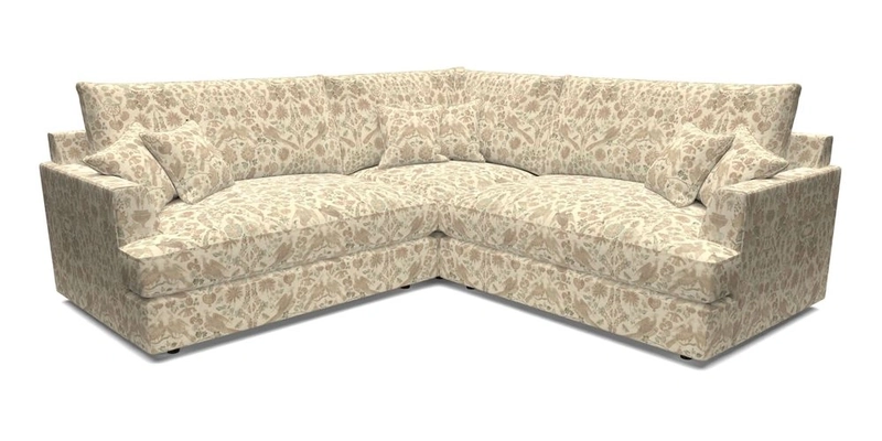 Slingsby Small Fitted Cover Corner Unit LHF & RHF in Two Tone Plain Biscuit.  Loose cover version available