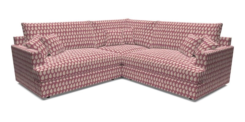 Slingsby Small Fitted Cover Corner Unit LHF & RHF in Two Tone Plain Biscuit.  Loose cover version available