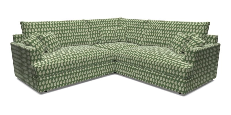 Slingsby Small Fitted Cover Corner Unit LHF & RHF in Two Tone Plain Biscuit.  Loose cover version available