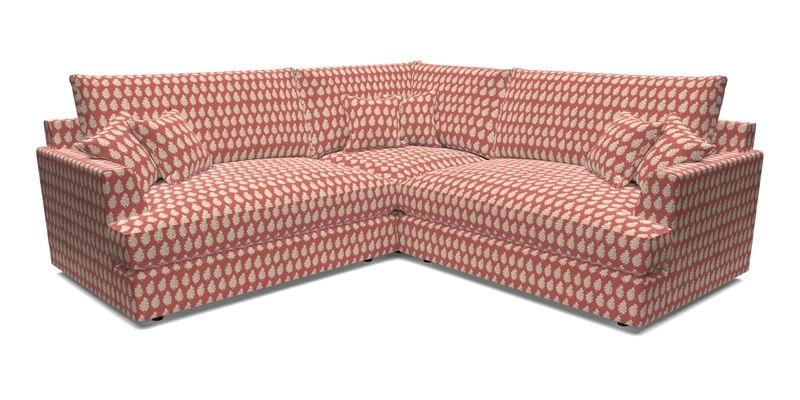 Slingsby Small Fitted Cover Corner Unit LHF & RHF in Two Tone Plain Biscuit.  Loose cover version available