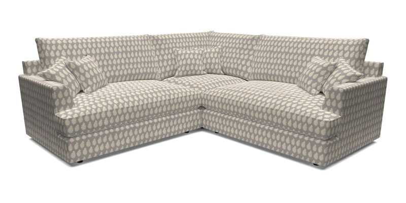 Slingsby Small Fitted Cover Corner Unit LHF & RHF in Two Tone Plain Biscuit.  Loose cover version available