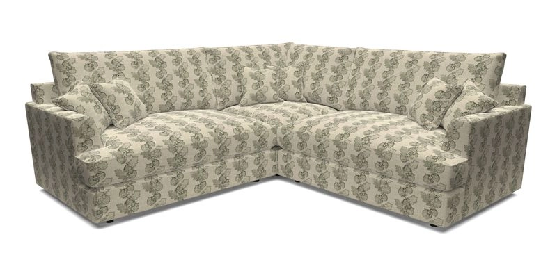 Slingsby Small Fitted Cover Corner Unit LHF & RHF in Two Tone Plain Biscuit.  Loose cover version available