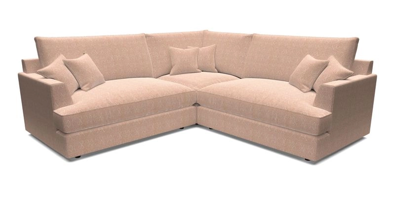 Slingsby Small Fitted Cover Corner Unit LHF & RHF in Two Tone Plain Biscuit.  Loose cover version available