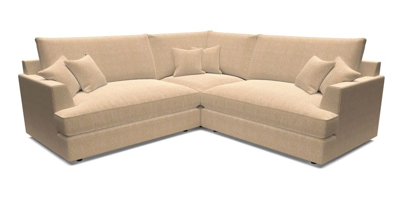 Slingsby Small Fitted Cover Corner Unit LHF & RHF in Two Tone Plain Biscuit.  Loose cover version available