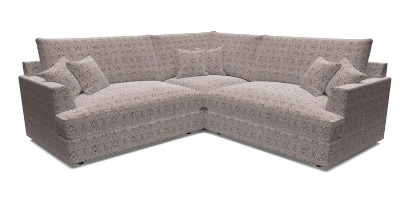 Slingsby Small Fitted Cover Corner Unit LHF & RHF in Two Tone Plain Biscuit.  Loose cover version available