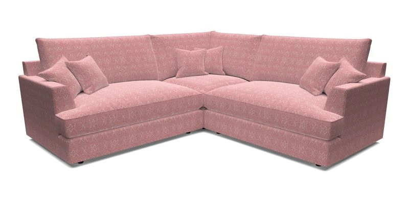 Slingsby Small Fitted Cover Corner Unit LHF & RHF in Two Tone Plain Biscuit.  Loose cover version available