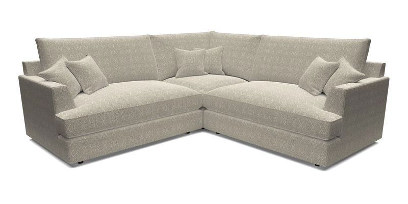 Slingsby Small Fitted Cover Corner Unit LHF & RHF in Two Tone Plain Biscuit.  Loose cover version available