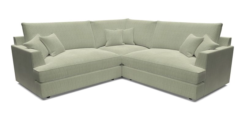 Slingsby Small Fitted Cover Corner Unit LHF & RHF in Two Tone Plain Biscuit.  Loose cover version available