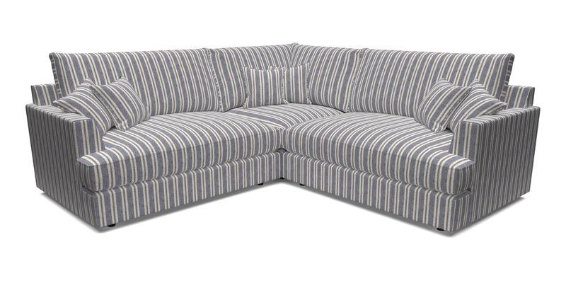 Slingsby Small Fitted Cover Corner Unit LHF & RHF in Two Tone Plain Biscuit.  Loose cover version available