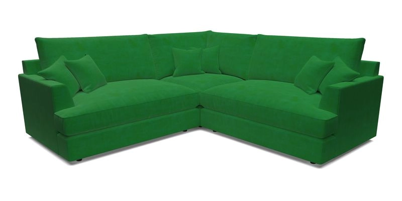 Slingsby Small Fitted Cover Corner Unit LHF & RHF in Two Tone Plain Biscuit.  Loose cover version available