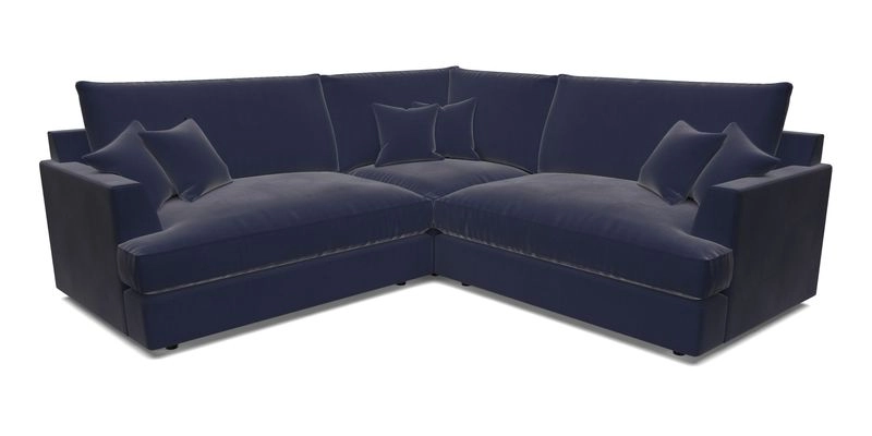 Slingsby Small Fitted Cover Corner Unit LHF & RHF in Two Tone Plain Biscuit.  Loose cover version available