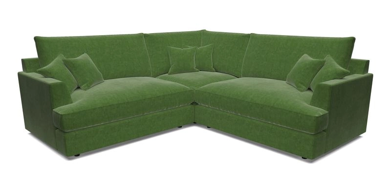 Slingsby Small Fitted Cover Corner Unit LHF & RHF in Two Tone Plain Biscuit.  Loose cover version available