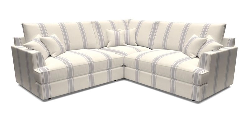 Slingsby Small Fitted Cover Corner Unit LHF & RHF in Two Tone Plain Biscuit.  Loose cover version available