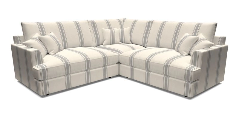 Slingsby Small Fitted Cover Corner Unit LHF & RHF in Two Tone Plain Biscuit.  Loose cover version available