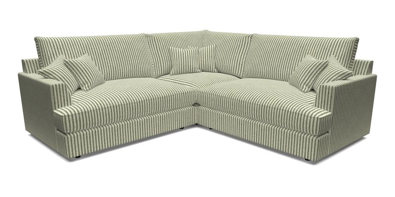 Slingsby Small Fitted Cover Corner Unit LHF & RHF in Two Tone Plain Biscuit.  Loose cover version available