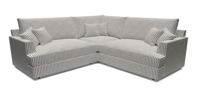 Slingsby Small Fitted Cover Corner Unit LHF & RHF in Two Tone Plain Biscuit.  Loose cover version available