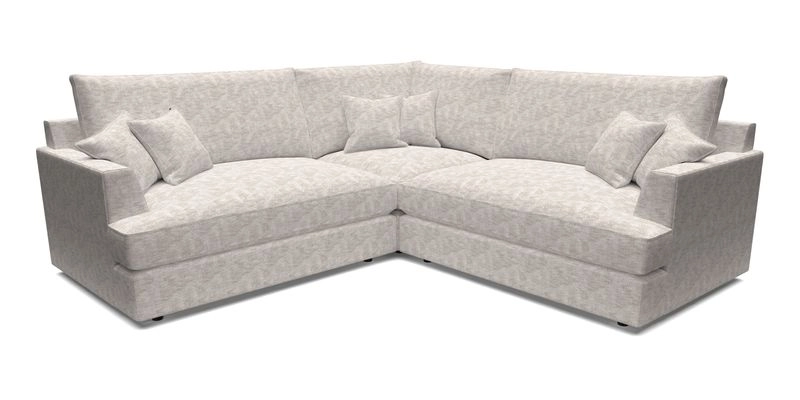 Slingsby Small Fitted Cover Corner Unit LHF & RHF in Two Tone Plain Biscuit.  Loose cover version available