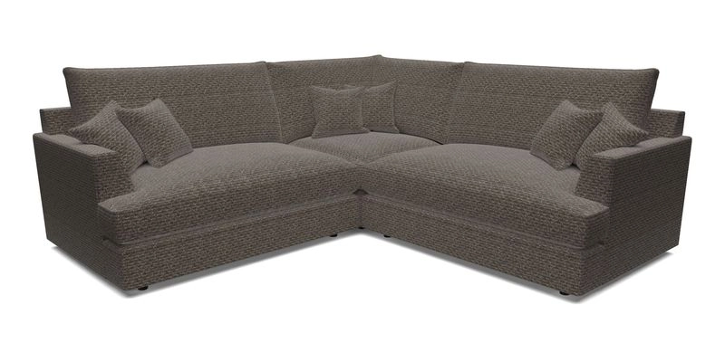 Slingsby Small Fitted Cover Corner Unit LHF & RHF in Two Tone Plain Biscuit.  Loose cover version available