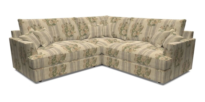 Slingsby Small Fitted Cover Corner Unit LHF & RHF in Two Tone Plain Biscuit.  Loose cover version available