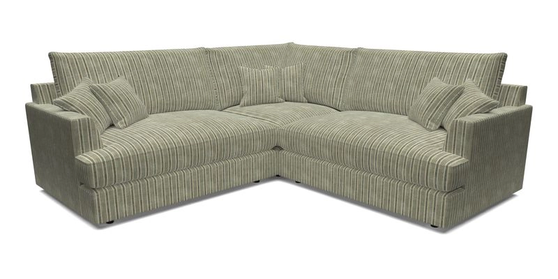 Slingsby Small Fitted Cover Corner Unit LHF & RHF in Two Tone Plain Biscuit.  Loose cover version available