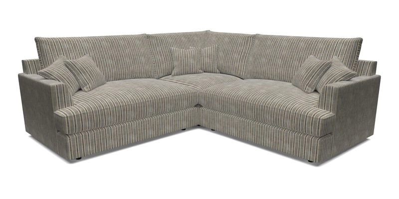 Slingsby Small Fitted Cover Corner Unit LHF & RHF in Two Tone Plain Biscuit.  Loose cover version available