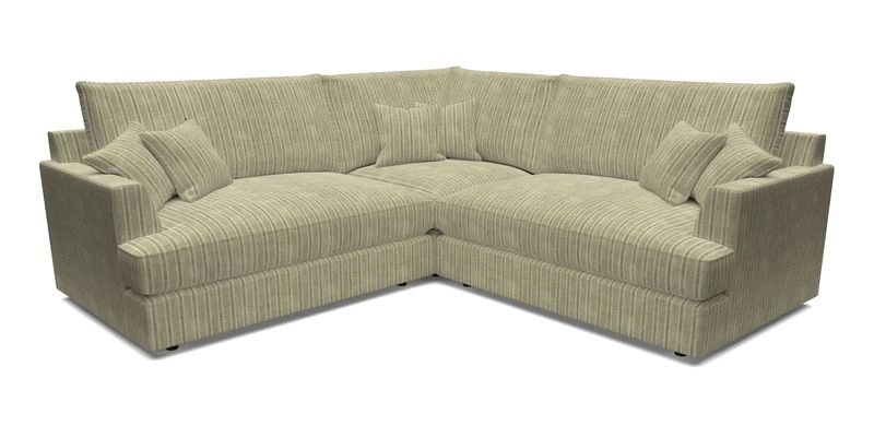 Slingsby Small Fitted Cover Corner Unit LHF & RHF in Two Tone Plain Biscuit.  Loose cover version available