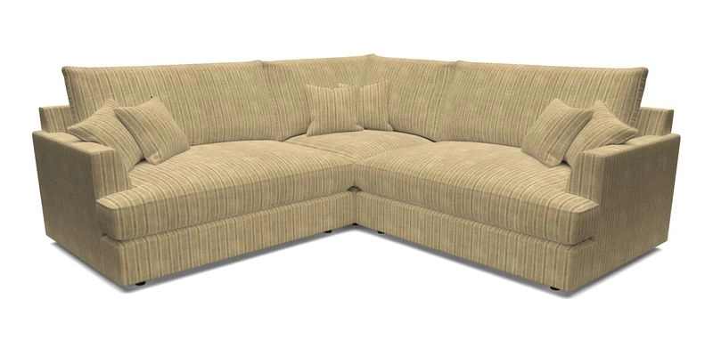 Slingsby Small Fitted Cover Corner Unit LHF & RHF in Two Tone Plain Biscuit.  Loose cover version available