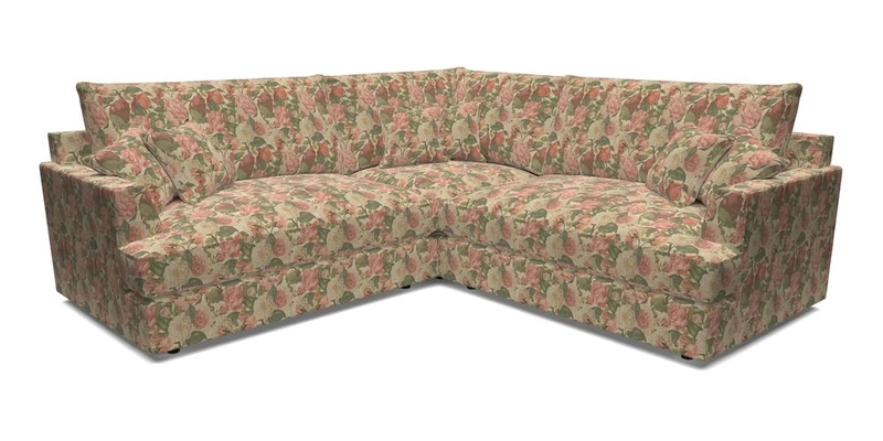 Slingsby Small Fitted Cover Corner Unit LHF & RHF in Two Tone Plain Biscuit.  Loose cover version available