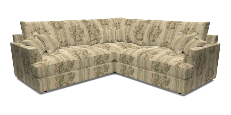 Slingsby Small Fitted Cover Corner Unit LHF & RHF in Two Tone Plain Biscuit.  Loose cover version available