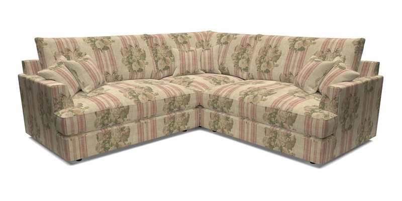 Slingsby Small Fitted Cover Corner Unit LHF & RHF in Two Tone Plain Biscuit.  Loose cover version available