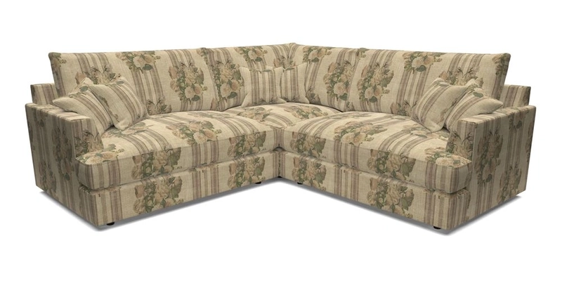 Slingsby Small Fitted Cover Corner Unit LHF & RHF in Two Tone Plain Biscuit.  Loose cover version available