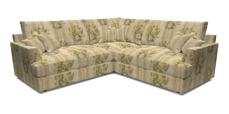 Slingsby Small Fitted Cover Corner Unit LHF & RHF in Two Tone Plain Biscuit.  Loose cover version available