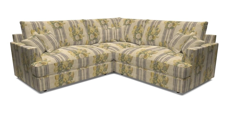 Slingsby Small Fitted Cover Corner Unit LHF & RHF in Two Tone Plain Biscuit.  Loose cover version available