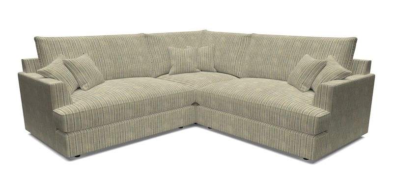 Slingsby Small Fitted Cover Corner Unit LHF & RHF in Two Tone Plain Biscuit.  Loose cover version available