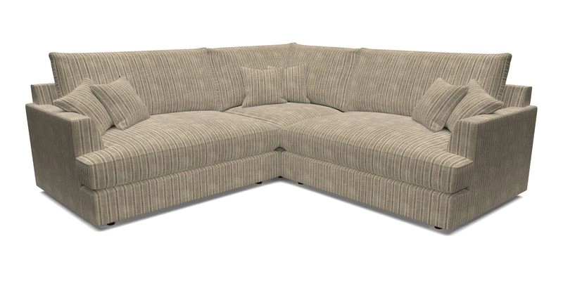 Slingsby Small Fitted Cover Corner Unit LHF & RHF in Two Tone Plain Biscuit.  Loose cover version available