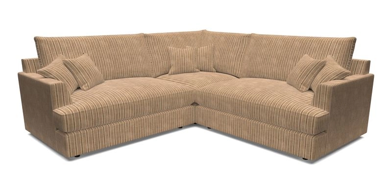 Slingsby Small Fitted Cover Corner Unit LHF & RHF in Two Tone Plain Biscuit.  Loose cover version available