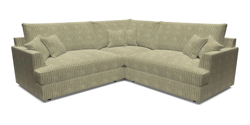 Slingsby Small Fitted Cover Corner Unit LHF & RHF in Two Tone Plain Biscuit.  Loose cover version available