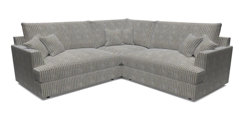 Slingsby Small Fitted Cover Corner Unit LHF & RHF in Two Tone Plain Biscuit.  Loose cover version available