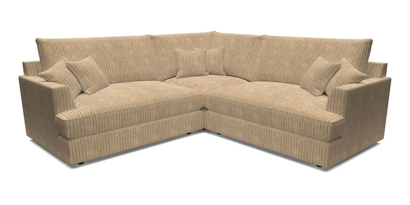 Slingsby Small Fitted Cover Corner Unit LHF & RHF in Two Tone Plain Biscuit.  Loose cover version available